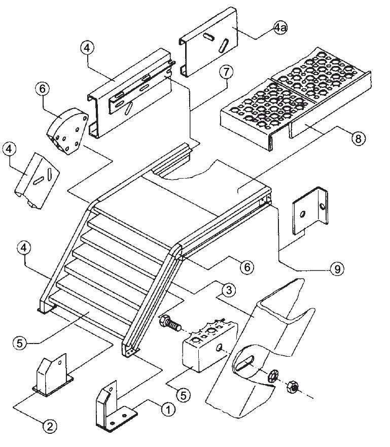 Profishop für Stahl, Edelstahl und Aluminium - Treppenwange rechts